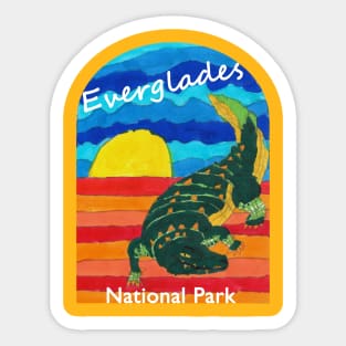 Everglades Alligator Design Sticker